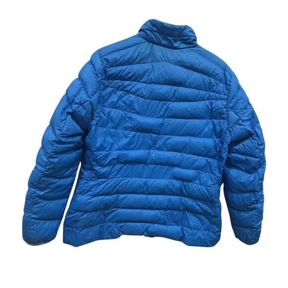 Lands’ End Womens Down Coat Size Large Feather Blue Packable Lightweight Outdoor - Picture 4 of 10